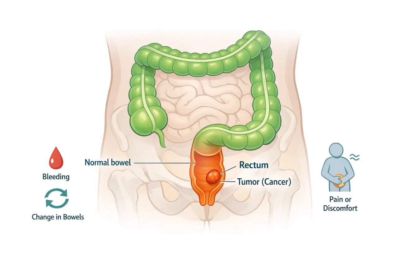 Rectal Cancer Location Diagram