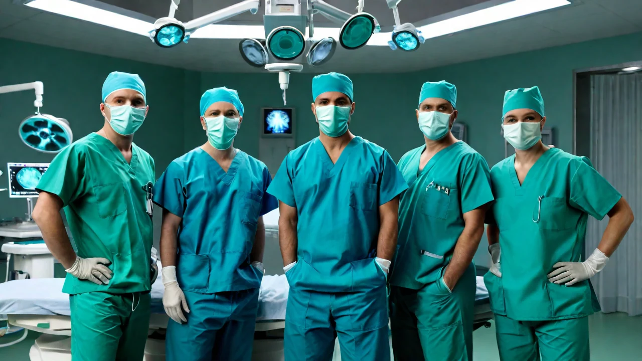 Surgical team for GI oncology surgery